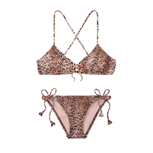 Купальник VS print Natural Leopard Bralette Top &amp; Bikini bottom