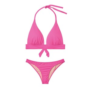 Купальник трикутники з пушап Вікторія Сікрет hot pink