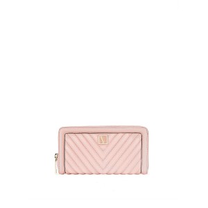 Гаманець Victoria's Secret The Victoria Wallet V-Quilt pink