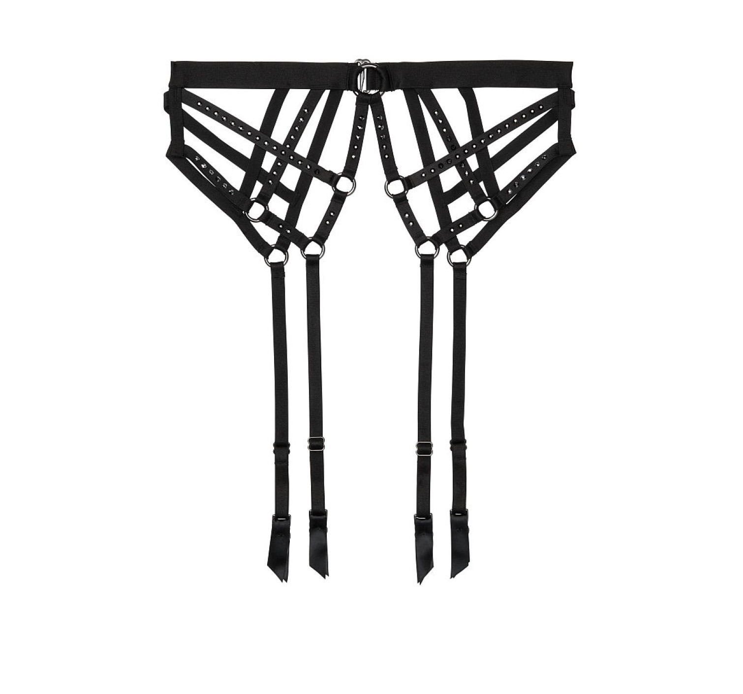 Пояс Victoria’s Secret Black Embellished Naked Garter belt