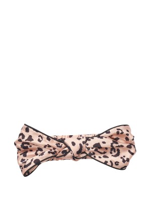 Повязка для волос Victoria’s Secret Satin Knotted Headband Leopard