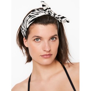 Повязка для волос VS Black Satin Knotted Headband