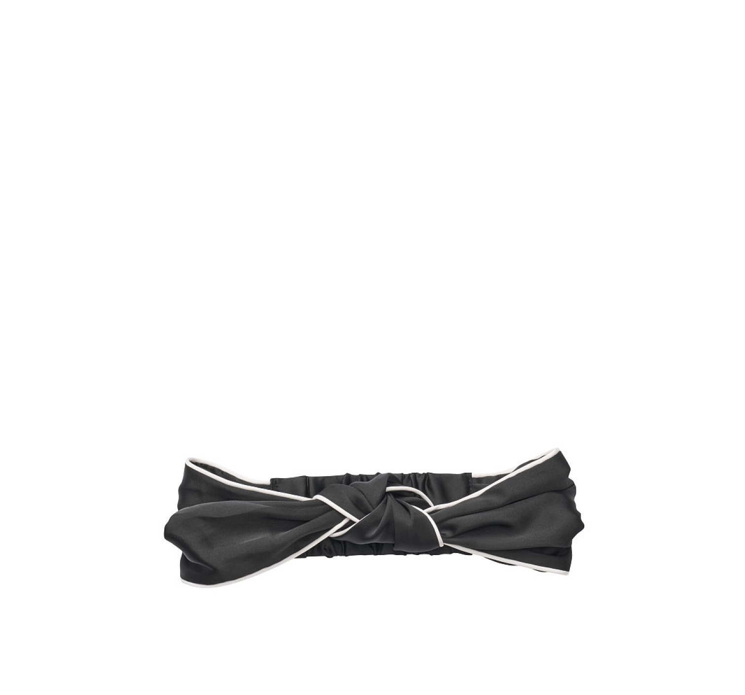 Повязка для волос VS Black Satin Knotted Headband
