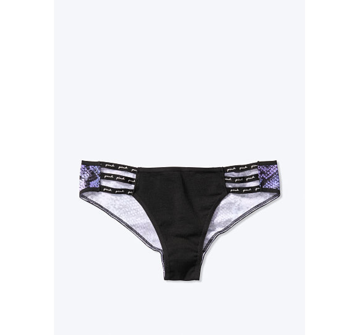 Трусики чіки Вікторія PINK Cotton Strappy mini logo Cheeky Panty