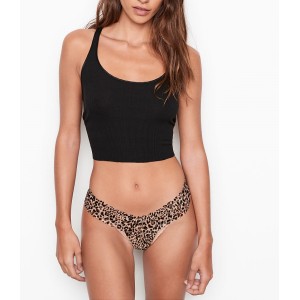 Трусики стрінги Victoria's Secret Cotton Lace-up Thong Panty Leopard