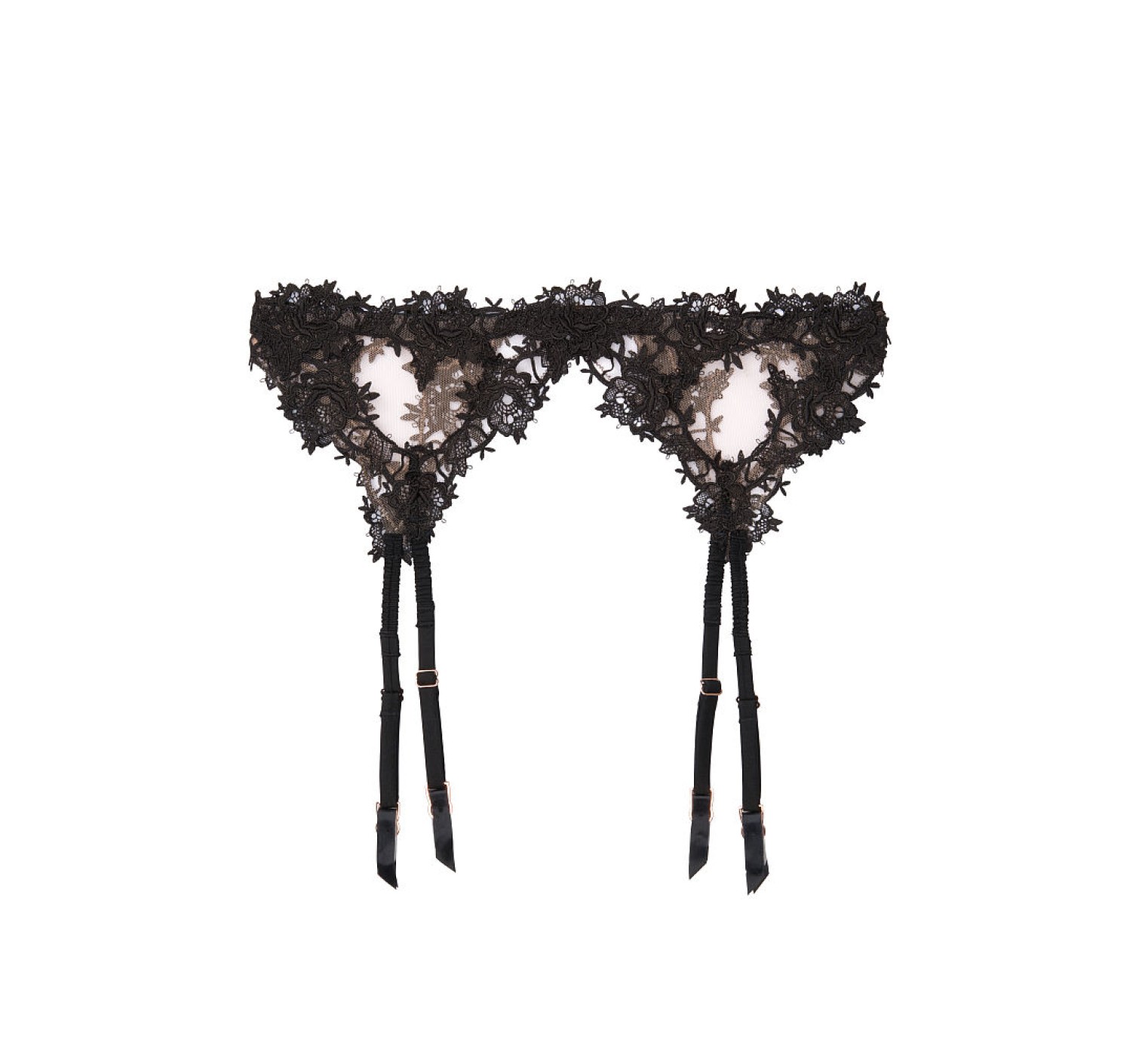 Мереживний пояс Victoria's Secret Black Lace Garter