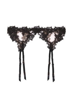 Кружевной пояс Victoria’s Secret Black Lace Garter