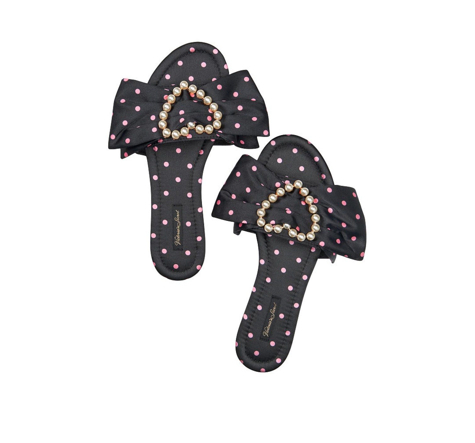 Домашні капці Victoria's Secret Satin Bow Pearl Slippers