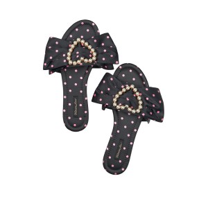 Домашні капці Victoria's Secret Satin Bow Pearl Slippers