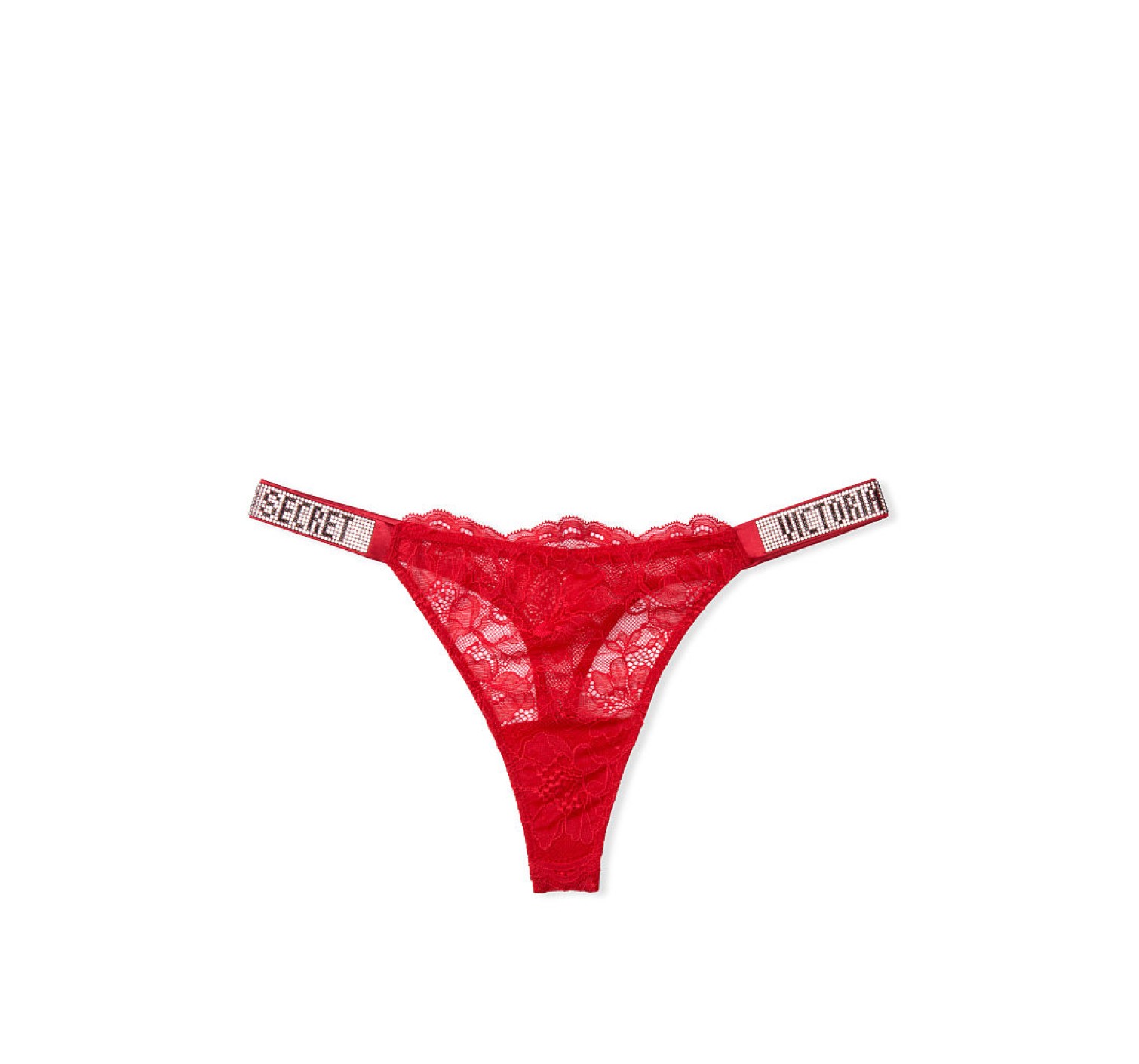 Комплект білизни Victoria's Secret Very Sexy Embellished Strap Bombshell Push-up Bra Lipstick in Lace