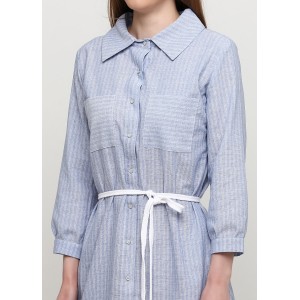 Синя сукня-сорочка Zephyros Cotton