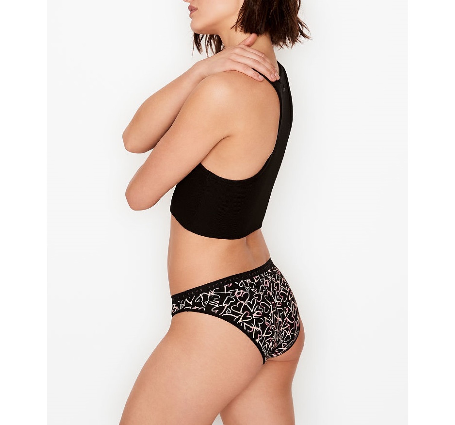 Трусики бикини Victoria’s Secret Cotton Bikini panty Heart print