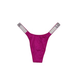 Трусики VS Very Sexy Shine Strap LOVE Brazilian Panty Fuchsia