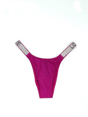 Трусики VS Very Sexy Shine Strap LOVE Brazilian Panty Fuchsia