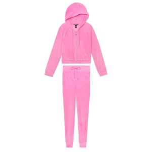 Велюровый спортивный костюм Виктория Сикрет logo VS So pinky