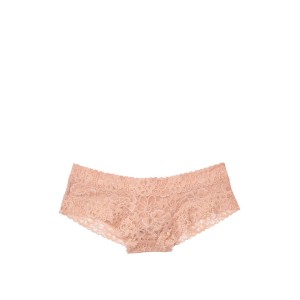 Трусики Виктория Сикрет Cheeky Panty Beige Lace