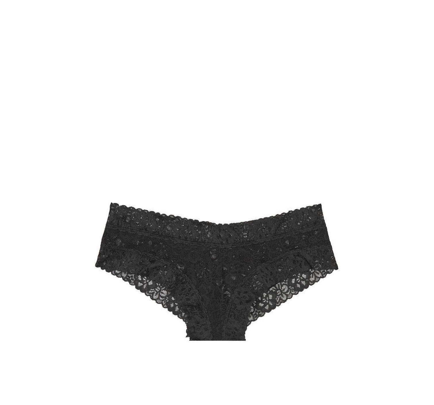Трусики Виктория Сикрет Cheeky Panty Black Lace
