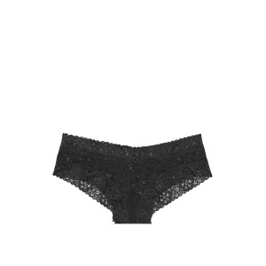 Трусики Виктория Сикрет Cheeky Panty Black Lace