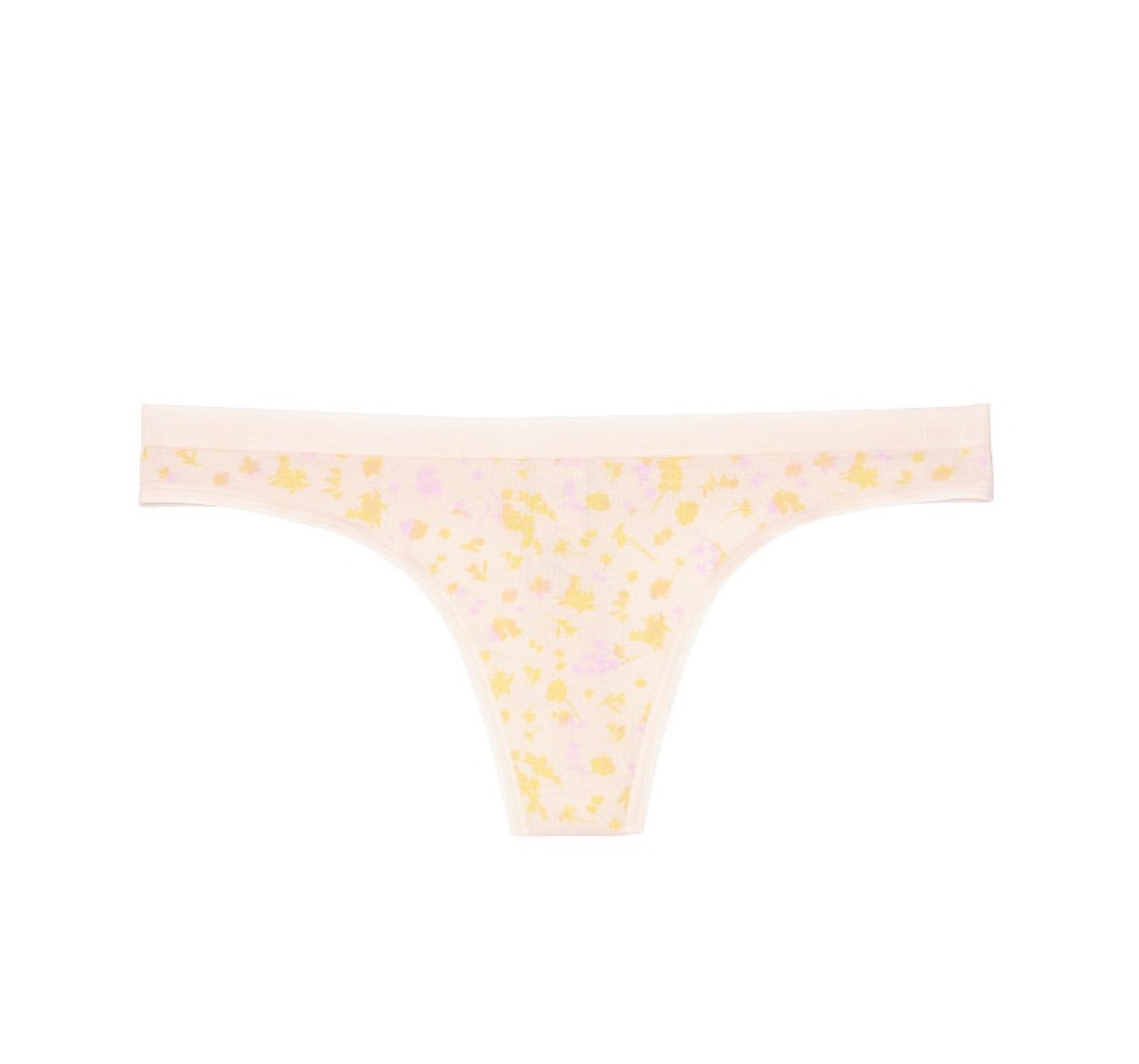 Трусики стринги Victoria’s Secret Cotton VS LogoThong panty Flower print