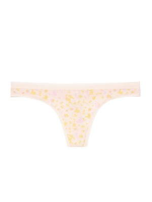 Трусики стринги Victoria’s Secret Cotton VS LogoThong panty Flower print