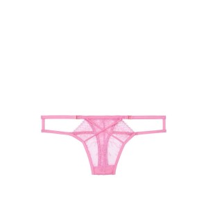 Трусики Виктория Сикрет Very Sexy Strappy Lace Thong Panty сереневые