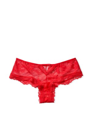 Трусики чіки Victoria's Secret Very Sexy Lace Cheeky Panty Lipstick