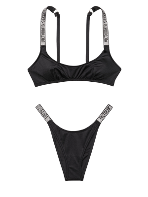 Купальник топ VS Shine Strap Tulum Scoop Swim Top & Brazilian panty