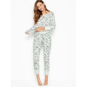 Пижама Victoria’s Secret Thermal Long PJ Set Blue Starry Sky