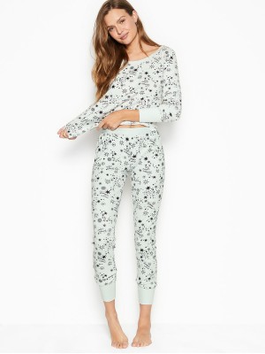 Піжама Victoria's Secret Thermal Long PJ Set Blue Starry Sky