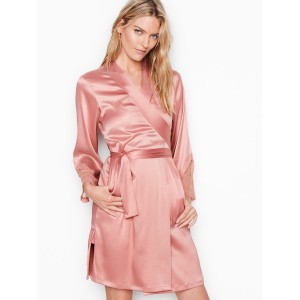 Халат Victoria’s Secret Chantilly Lace Kimono Robe Rose Tan 