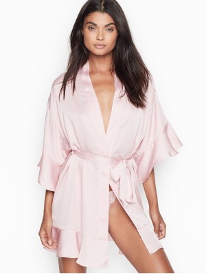 Халат Кимоно Victoria’s Secret Very Sexy  Flounce Satin Kimono Robe