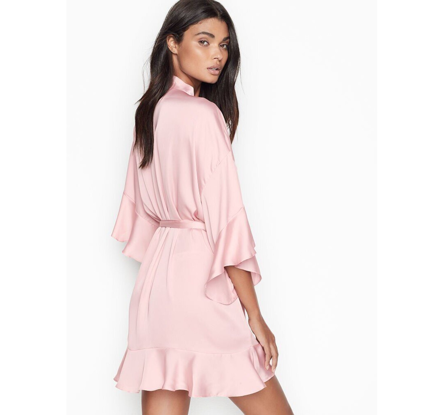 Халат Кимоно Victoria’s Secret Very Sexy  Flounce Satin Kimono Robe