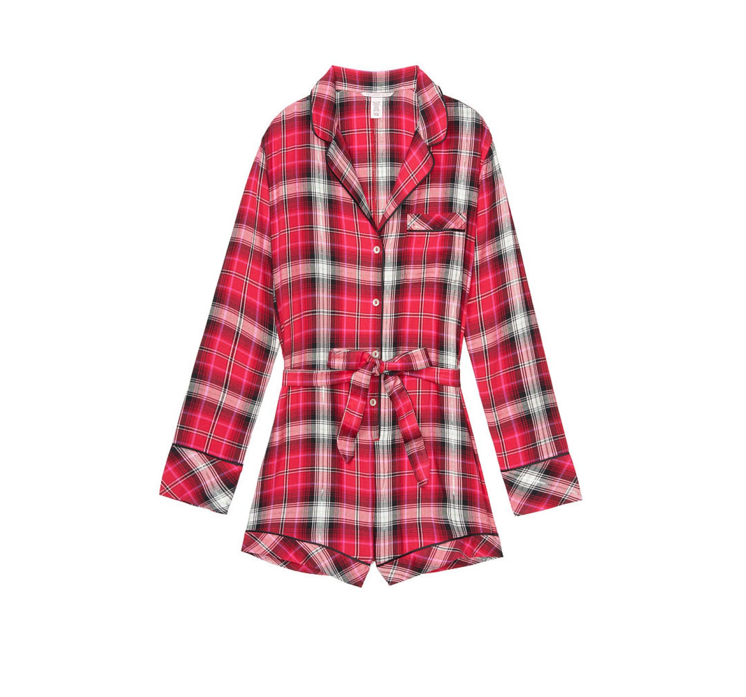 Фланелевий ромпер Victoria's Secret RED Plaid PJ SET