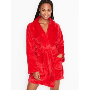 Халат Victoria’s Secret Logo Short Cozy Robe Bright Cherry