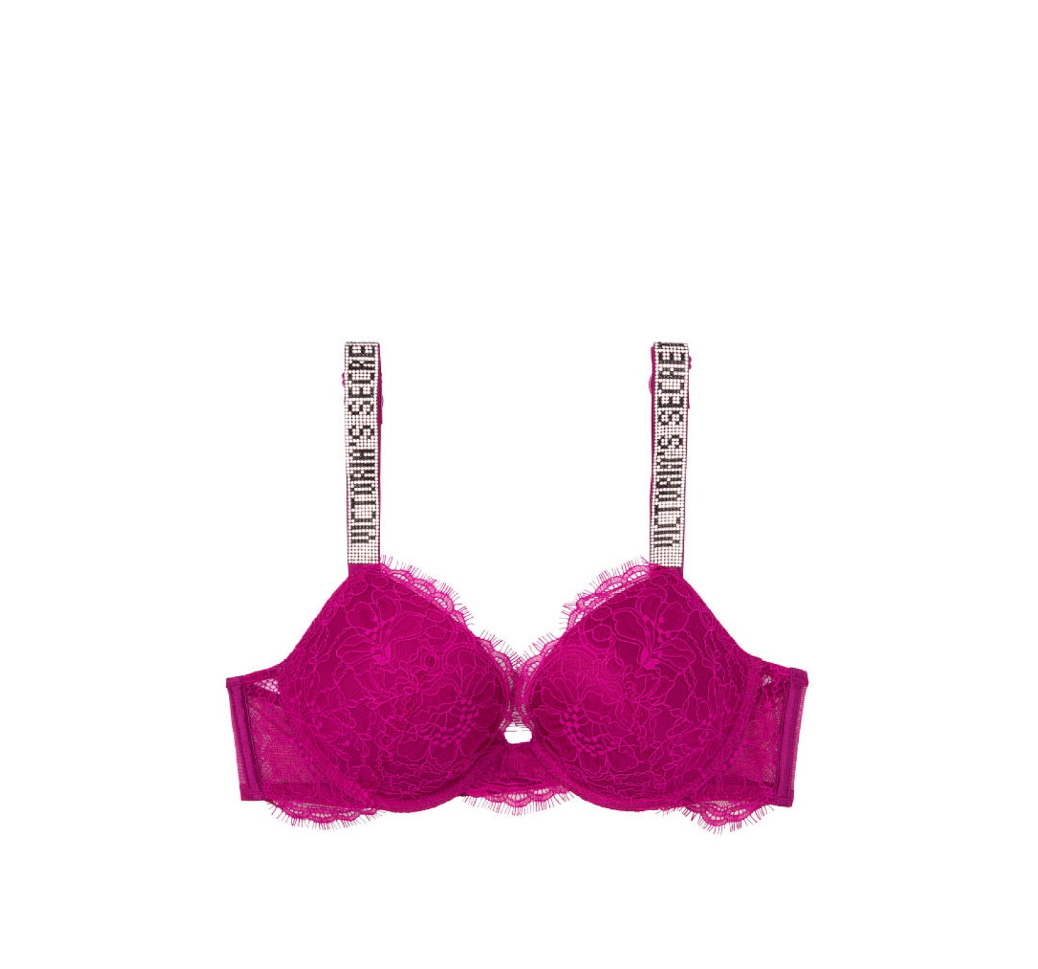 Комплект белья Victoria's Secret Very Sexy Shine Strap Fuchsia Lace