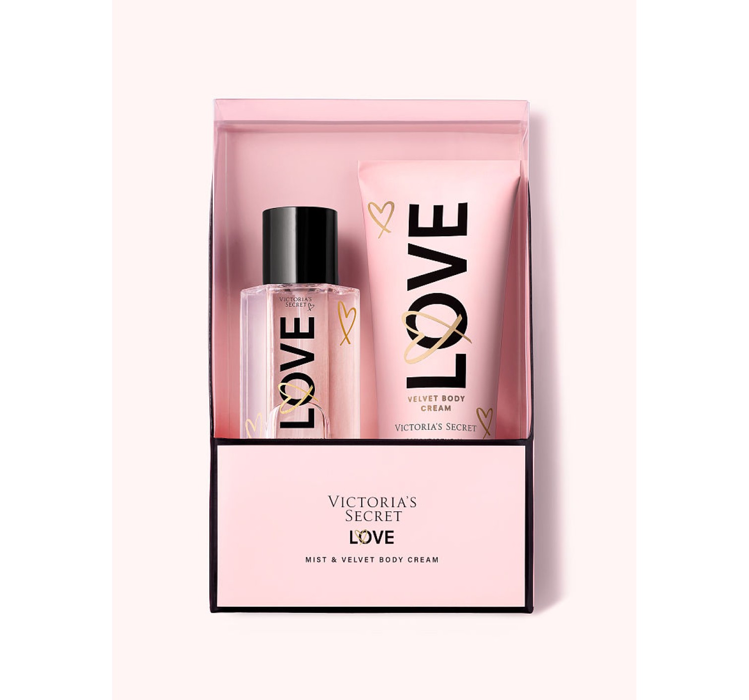 Подарочный набор Victoria's Secret LOVE Mist & Lotion Gift Set