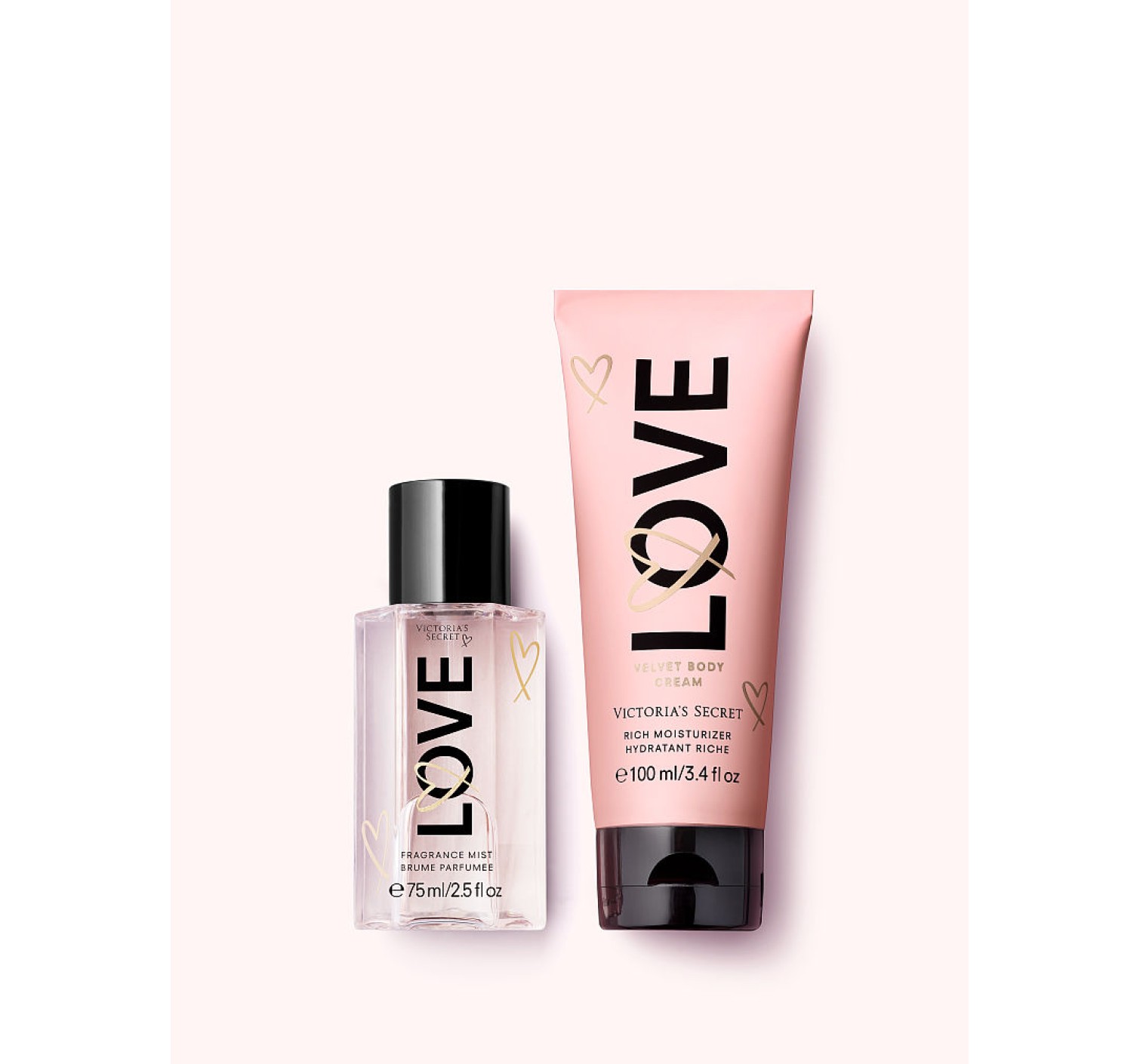 Подарочный набор Victoria's Secret LOVE Mist & Lotion Gift Set