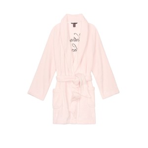 Халат Victoria’s Secret Logo Short Cozy Robe Mauve Chalk