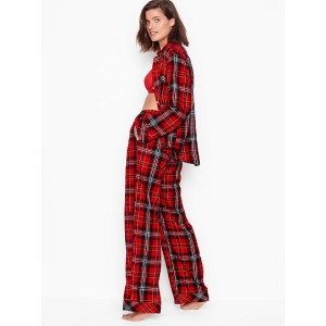 Пижама Victoria’s Secret Shimmer Flannel Long PJ Set