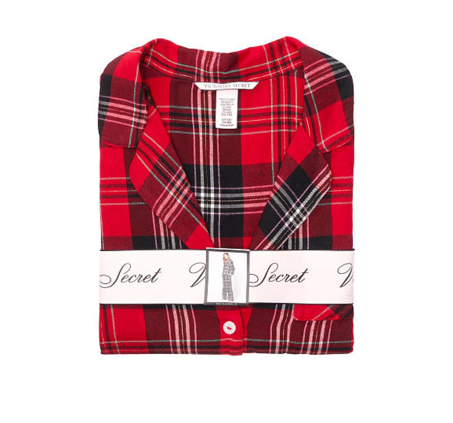Пижама Victoria’s Secret Shimmer Flannel Long PJ Set