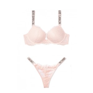 Комплект белья Victoria's Secret Very Sexy Shine Strap Rose Lace