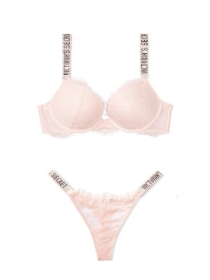 Комплект білизни Victoria's Secret Very Sexy Shine Strap Rose Lace