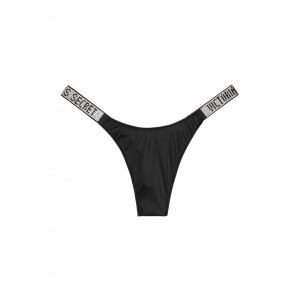 Комплект белья Victoria's Secret Very Sexy Shine Strap Black Lace push-up bra