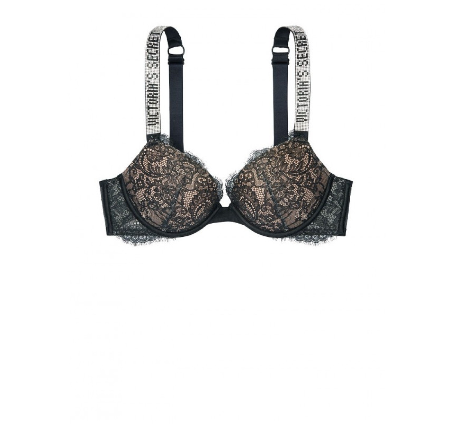Комплект белья Victoria's Secret Very Sexy Black Lace push-up Bra