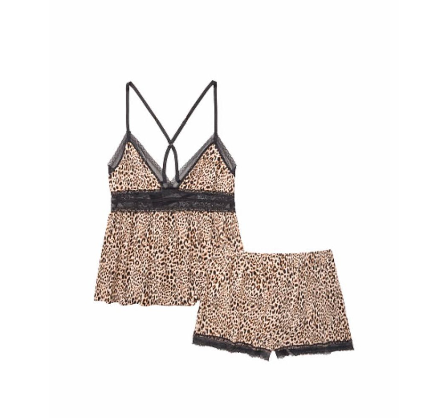 Пижама Victoria’s Secret Modal Cami PJ Set Leopard print