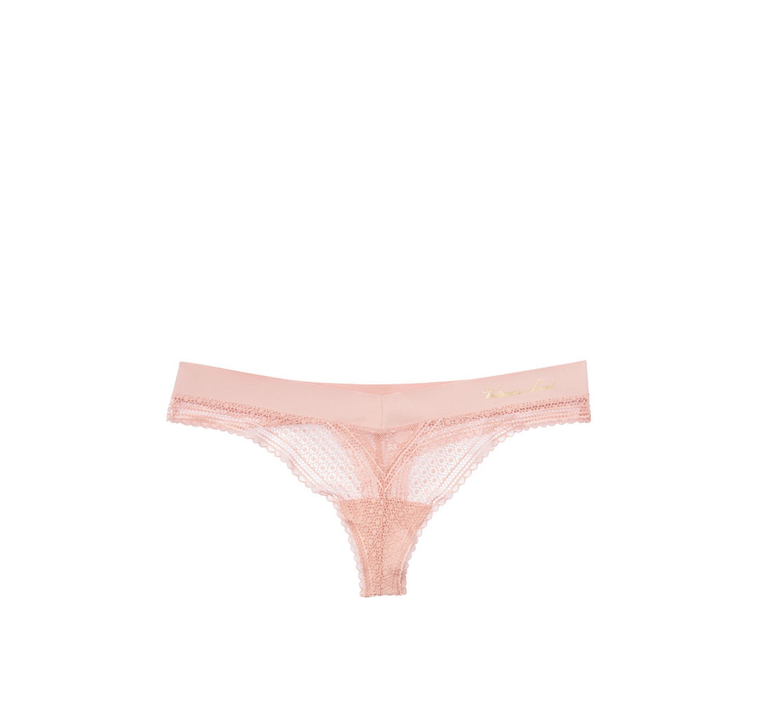 Трусики Incredible By Victoria’s Secret Smooth Lace Thong panty Demure Pink