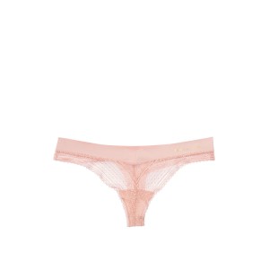 Трусики Incredible By Victoria’s Secret Smooth Lace Thong panty Demure Pink