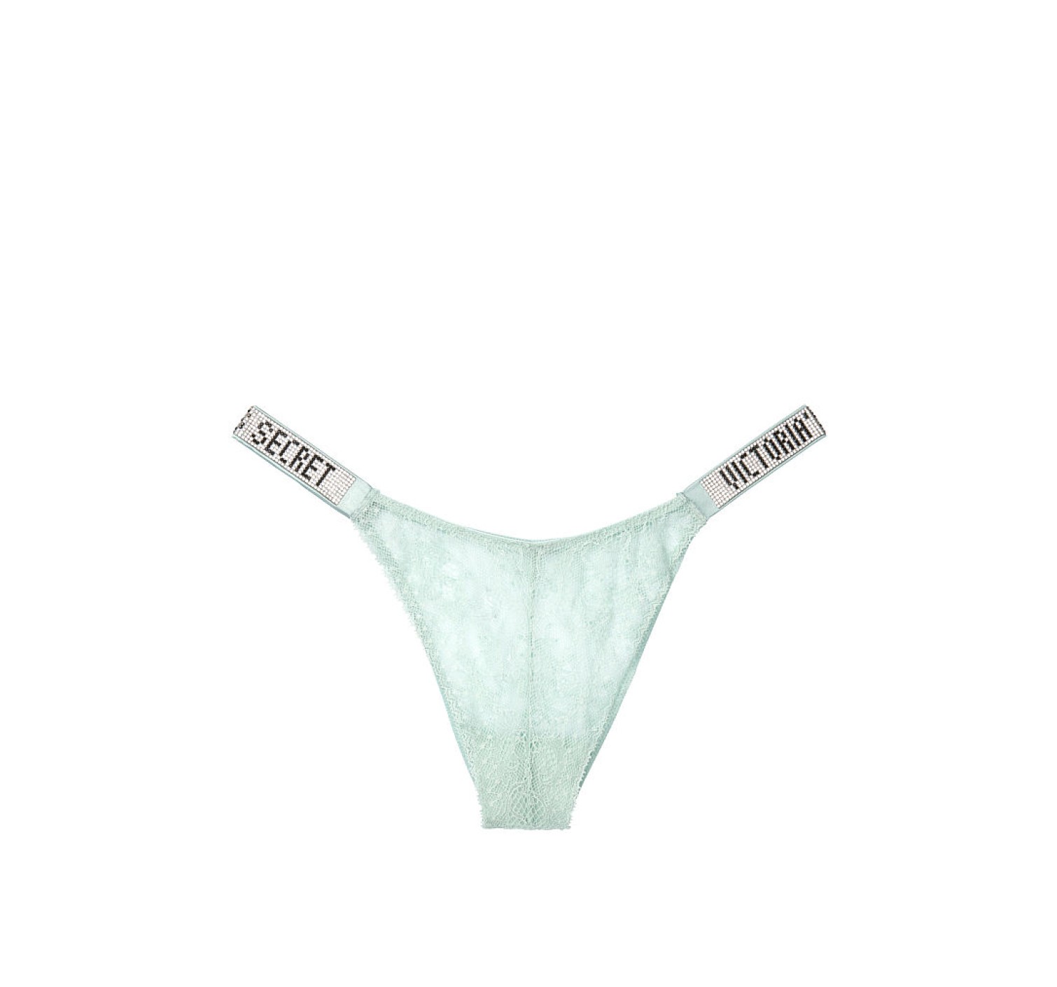 Трусики VS Very Sexy Shine Strap Mint in Lace Thong panty