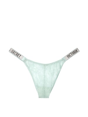Трусики VS Very Sexy Shine Strap Mint in Lace Thong panty