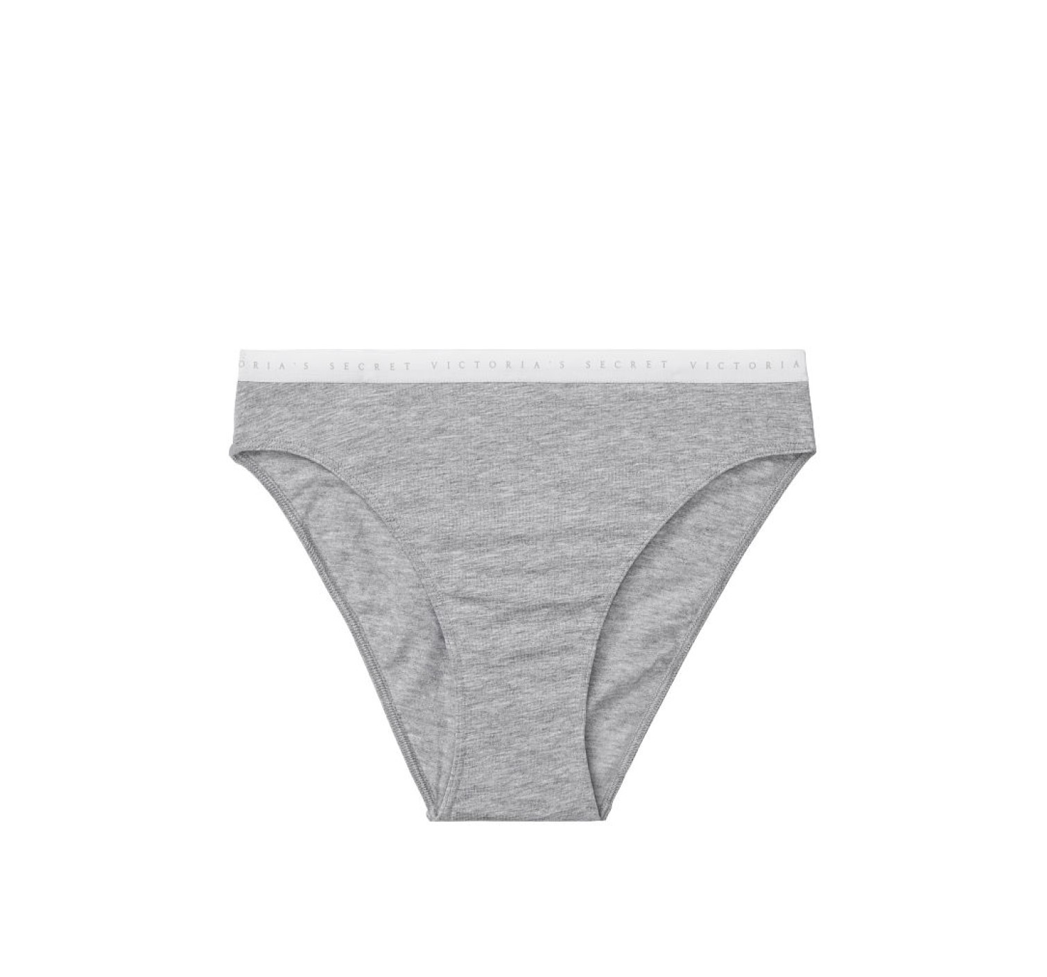 Трусики Victoria's Secret Grey Cotton High-leg cheeky panty VS logo